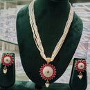 Manisha Jewellery Trendy Pota Stone  Pearl Long Necklace Set