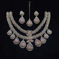 Manisha Jewellery Elegant American Diamond Necklace Set