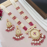 Manisha Jewellery Tribal Inspired Kundan and Beads Long Necklace Set