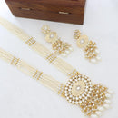 Manisha Jewellery Tribal Inspired Kundan and Beads Long Necklace Set