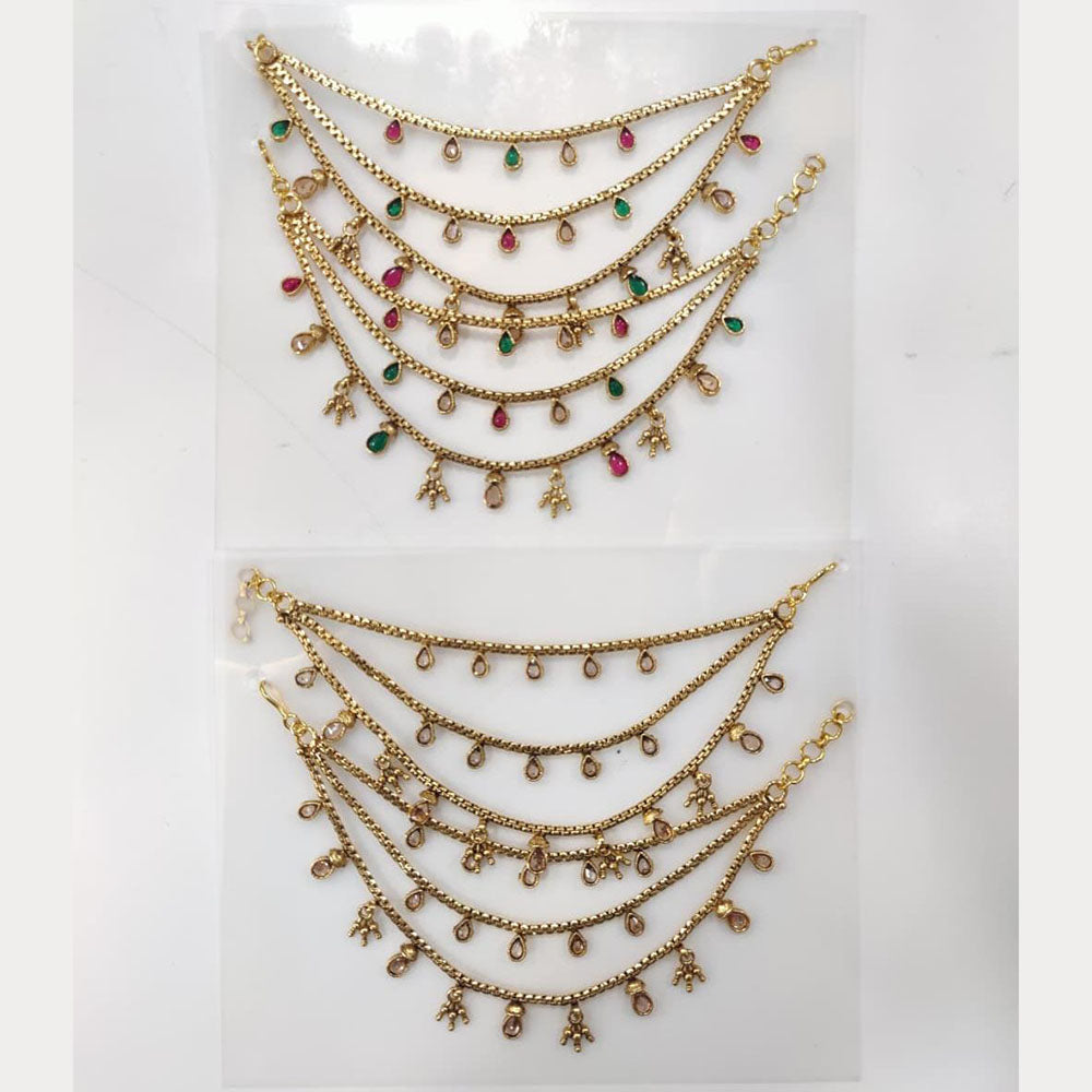 Manisha Jewellery Classic Crystal Stone And Pearl Kanchain
