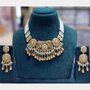 Manisha Jewellery Premium Pota Stone And Pearl Necklace Set