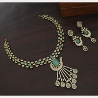 Manisha Jewellery Royal American Diamond Necklace Set