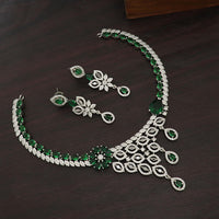 Manisha Jewellery Royal American Diamond Necklace Set 