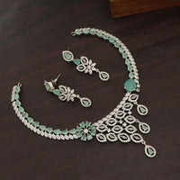 Manisha Jewellery Royal American Diamond Necklace Set