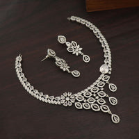 Manisha Jewellery Royal American Diamond Necklace Set