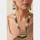 Manisha Jewellery Premium Pota Stone And Pearl Necklace Set
