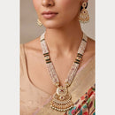 Manisha Jewellery Premium Pota Stone And Pearl Necklace Set