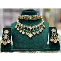 Manisha Jewellery Royal Polki Kundan Stone Choker Double Necklace Set