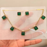 Manisha Jewellery Royal Pota Stone Necklace Set