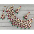Manisha Jewellery  Royal Pota Stone And Pearl Necklace Set