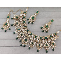 Manisha Jewellery  Royal Pota Stone And Pearl Necklace Set
