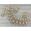 Manisha Jewellery  Royal Pota Stone And Pearl Necklace Set