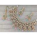 Manisha Jewellery  Royal Pota Stone And Pearl Necklace Set