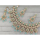 Manisha Jewellery  Royal Pota Stone And Pearl Necklace Set