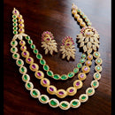 Manisha Jewellery Luxury Pota Stone And Austrian Stone Necklace Set