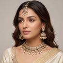 Manisha Jewellery Trendy Kundan Stone And Pearl Choker Necklace Set