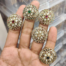 Manisha Jewellery Pota Stone And Austrian Stone Statement Ring for Women