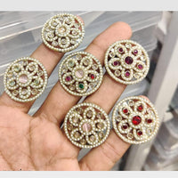Manisha Jewellery Floral Pota Stone And Pearl Statement Ring for Women