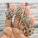 Manisha Jewellery Pota Stone And Austrian Stone Statement Ring for Women