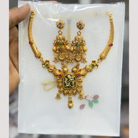 Manisha Jewellery Elegant Pota Stone And Pearl Necklace Set