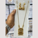Manisha Jewellery Trendy Pota Stone And Pearl Temple Long Necklace Set