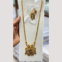 Manisha Jewellery Elegant Pota Stone And Pearl Long Necklace Set
