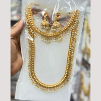 Manisha Jewellery Luxury Pota Stone And Pearl Double Necklace Set