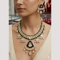 Manisha Jewellery Premium Polki Kundan Stone Necklace Set