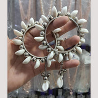 Manisha Jewellery Oxidised Plated Shell Bangle Set