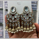 Manisha Jewellery Designer Kundan Stone And Pearl Jhumki Earrings