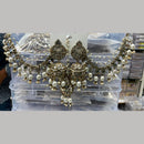 Manisha Jewellery Grand Mirror Beads Jhumki Earrings With Maangtikka