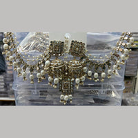 Manisha Jewellery Grand Mirror Beads Jhumki Earrings With Maangtikka