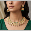Manisha Jewellery Premium Pota Stone And Pearl Necklace Set