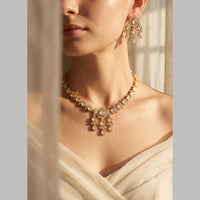 Manisha Jewellery Heritage Polki Kundan Stone Necklace Set