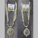 Manisha Jewellery Heritage Kundan Stone And Pearl Meenakari Necklace Set