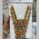 Manisha Jewellery Luxury Meenakari Temple Double Necklace Set
