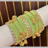 Manisha Jewellery Luxury Kundan And Pearl Kashmiri Chuda Bangles Set