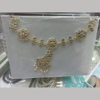 Manisha Jewellery Premium Kundan Stone And Pearl Damini Maangtikka