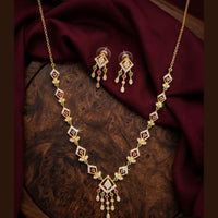 Manisha Jewellery Royal Austrian Stone Designer Necklace Set