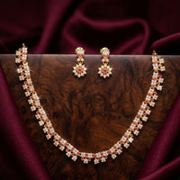 Manisha Jewellery Royal Austrian Stone Designer Necklace Set
