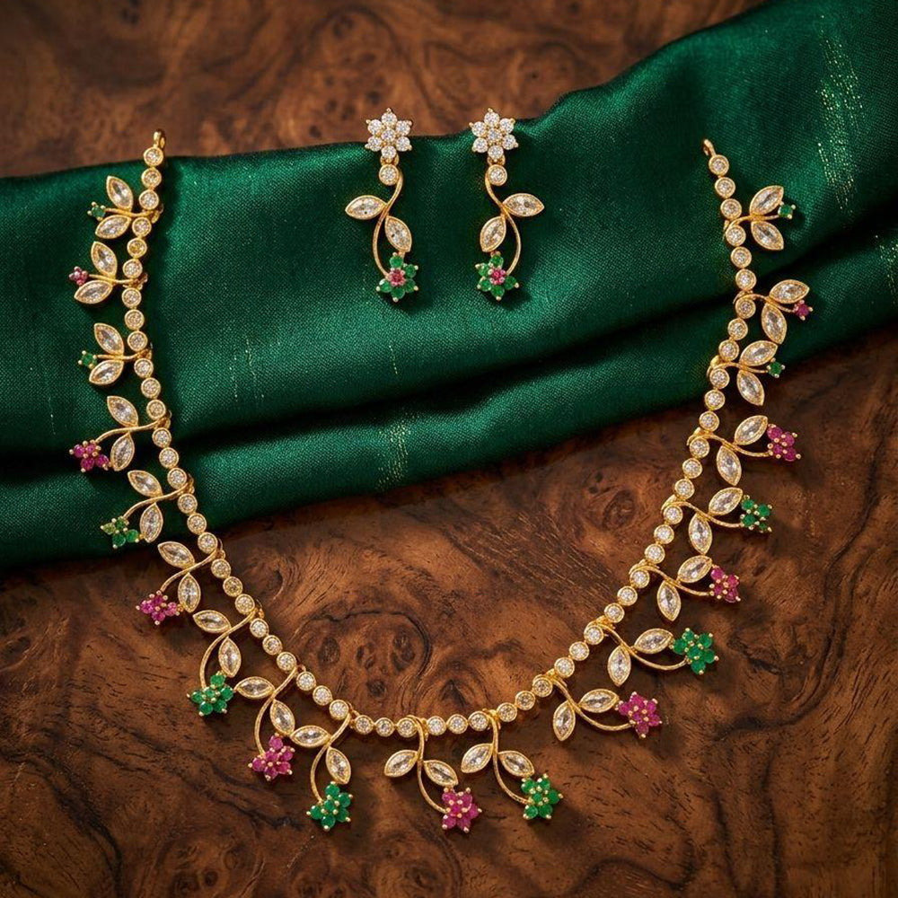 Manisha Jewellery Royal Austrian Stone Designer Necklace Set