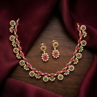 Manisha Jewellery Royal Austrian Stone Designer Necklace Set