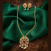 Manisha Jewellery Royal Pota Stone And Pearl Designer Necklace Set