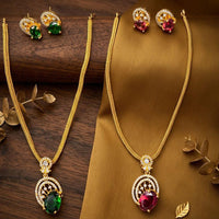 Manisha Jewellery Royal American Daimond Necklace Set