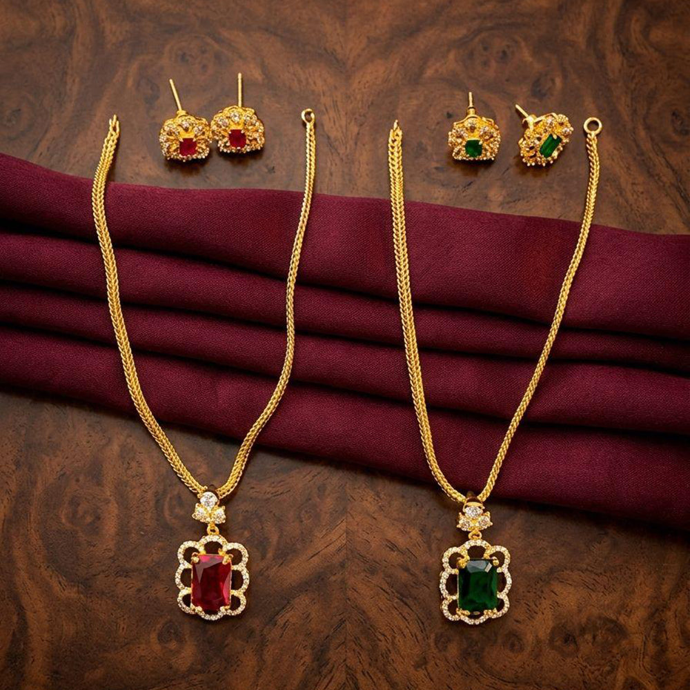 Manisha Jewellery Royal American Daimond Necklace Set