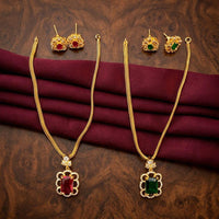 Manisha Jewellery Royal American Daimond Necklace Set