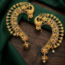 Manisha Jewellery Designer Earcuff Jhumki Earrings With Sparkling Pota Stone And Pearl