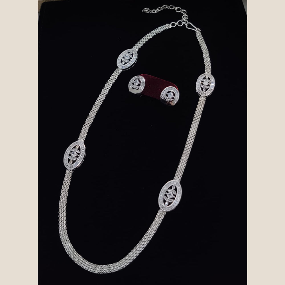 Manisha Jewellery Luxury American Daimond Necklace Set