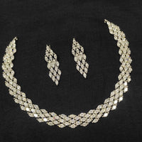 Manisha Gold Plated Crystal Stone Necklace Set